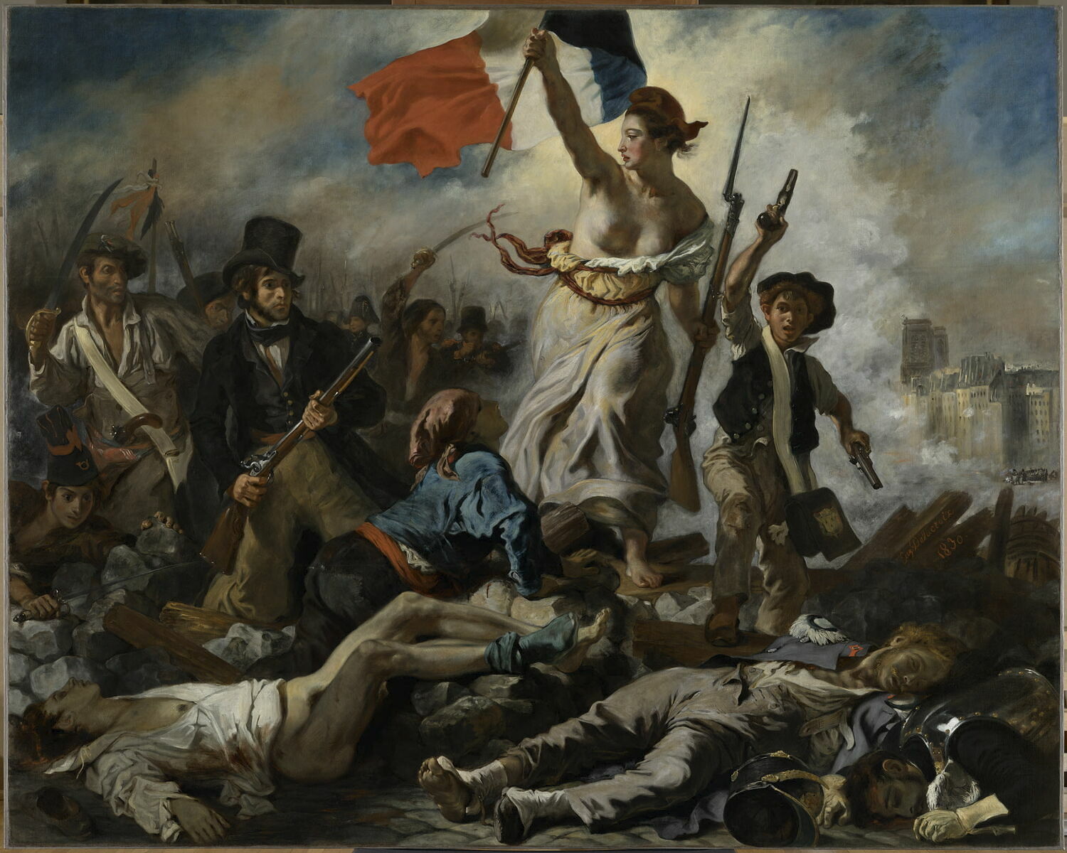 Image of the painting 'Liberty Leading the People' by Eugène Delacroix