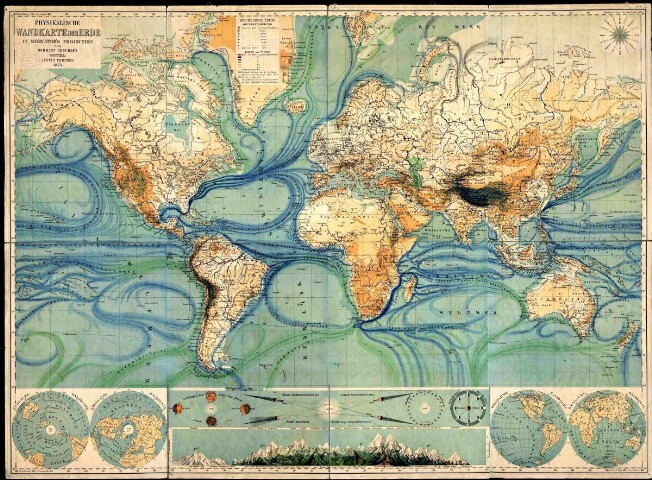 Image of the planisphere in Mercator projection